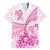 Personalised New Zealand Pink Fern Breast Cancer Family Matching Puletasi and Hawaiian Shirt Polynesian Pattern