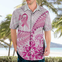 Personalised New Zealand Pink Fern Breast Cancer Hawaiian Shirt Polynesian Pattern LT01 - Polynesian Pride
