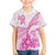 Personalised New Zealand Pink Fern Breast Cancer Kid Hawaiian Shirt Polynesian Pattern