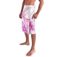 Personalised New Zealand Pink Fern Breast Cancer Lavalava Polynesian Pattern LT01 - Polynesian Pride