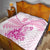 Personalised New Zealand Pink Fern Breast Cancer Quilt Polynesian Pattern