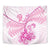 Personalised New Zealand Pink Fern Breast Cancer Tapestry Polynesian Pattern