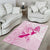 Personalised Aotearoa Breast Cancer Area Rug New Zealand Maori Pattern