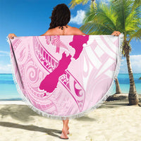 Personalised Aotearoa Breast Cancer Beach Blanket New Zealand Maori Pattern LT01 - Polynesian Pride