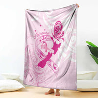 Personalised Aotearoa Breast Cancer Blanket New Zealand Maori Pattern LT01 - Polynesian Pride