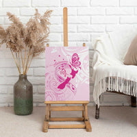 Personalised Aotearoa Breast Cancer Canvas Wall Art New Zealand Maori Pattern LT01 - Polynesian Pride