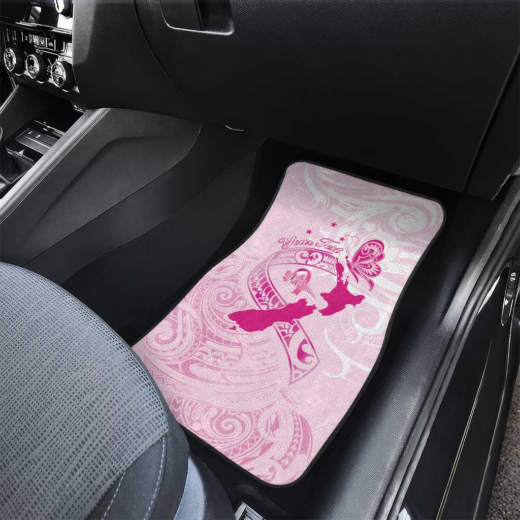 Personalised Aotearoa Breast Cancer Car Mats New Zealand Maori Pattern LT01 - Polynesian Pride