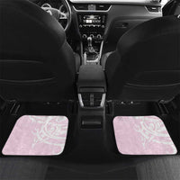 Personalised Aotearoa Breast Cancer Car Mats New Zealand Maori Pattern LT01 Set 2pcs - Back Pink - Polynesian Pride