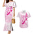 Personalised Aotearoa Breast Cancer Couples Matching Mermaid Dress and Hawaiian Shirt New Zealand Maori Pattern