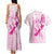 Personalised Aotearoa Breast Cancer Couples Matching Tank Maxi Dress and Hawaiian Shirt New Zealand Maori Pattern