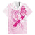 Personalised Aotearoa Breast Cancer Family Matching Off Shoulder Maxi Dress and Hawaiian Shirt New Zealand Maori Pattern