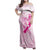 Personalised Aotearoa Breast Cancer Family Matching Off Shoulder Maxi Dress and Hawaiian Shirt New Zealand Maori Pattern