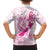 Personalised Aotearoa Breast Cancer Family Matching Off Shoulder Short Dress and Hawaiian Shirt New Zealand Maori Pattern