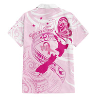 Personalised Aotearoa Breast Cancer Family Matching Summer Maxi Dress and Hawaiian Shirt New Zealand Maori Pattern