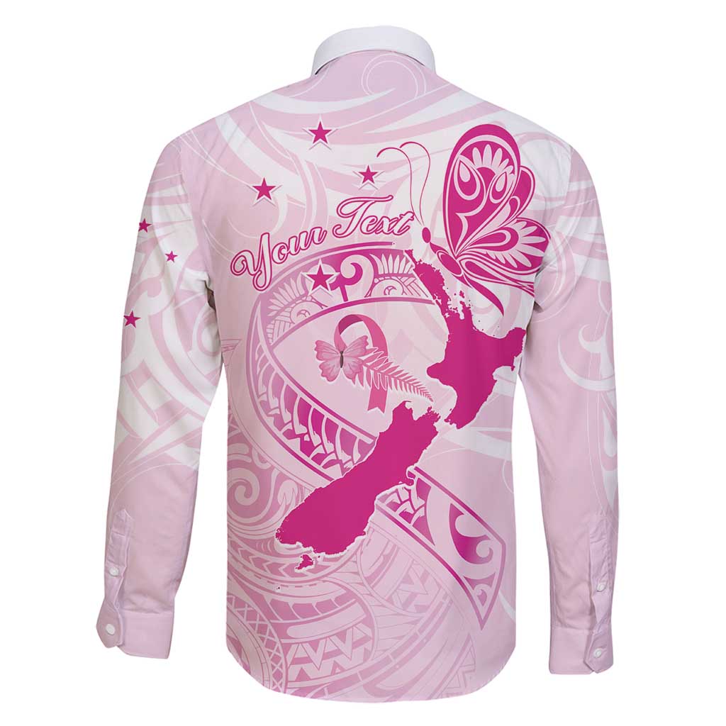 Personalised Aotearoa Breast Cancer Family Matching Tank Maxi Dress and Hawaiian Shirt New Zealand Maori Pattern