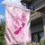 Personalised Aotearoa Breast Cancer Garden Flag New Zealand Maori Pattern