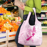 Aotearoa Breast Cancer Grocery Bag New Zealand Maori Pattern LT01 - Polynesian Pride