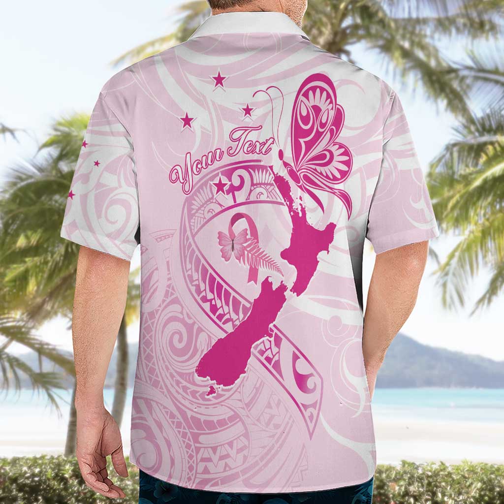 Personalised Aotearoa Breast Cancer Hawaiian Shirt New Zealand Maori Pattern LT01 - Polynesian Pride