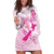 Personalised Aotearoa Breast Cancer Hoodie Dress New Zealand Maori Pattern