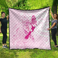 Personalised Aotearoa Breast Cancer Quilt New Zealand Maori Pattern