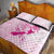 Personalised Aotearoa Breast Cancer Quilt Bed Set New Zealand Maori Pattern