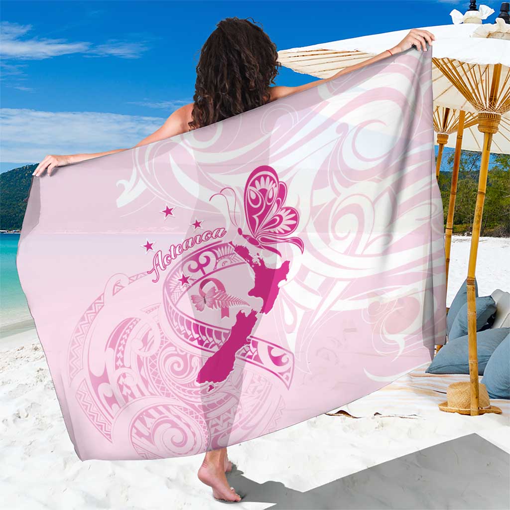 Personalised Aotearoa Breast Cancer Sarong New Zealand Maori Pattern