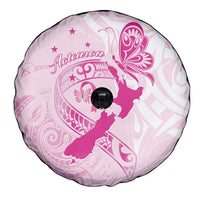 Personalised Aotearoa Breast Cancer Spare Tire Cover New Zealand Maori Pattern LT01 - Polynesian Pride