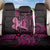 Hawaii Breast Cancer Back Car Seat Cover Girl Floral Kakau Pattern