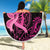 Hawaii Breast Cancer Beach Blanket Girl Floral Kakau Pattern