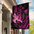 Hawaii Breast Cancer Garden Flag Girl Floral Kakau Pattern