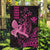 Hawaii Breast Cancer Garden Flag Girl Floral Kakau Pattern