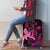 Hawaii Breast Cancer Luggage Cover Girl Floral Kakau Pattern