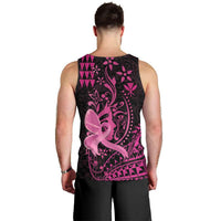 Hawaii Breast Cancer Men Tank Top Girl Floral Kakau Pattern