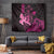 Hawaii Breast Cancer Tapestry Girl Floral Kakau Pattern