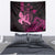 Hawaii Breast Cancer Tapestry Girl Floral Kakau Pattern