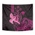 Hawaii Breast Cancer Tapestry Girl Floral Kakau Pattern