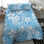 Fiji Tapa Pattern Bedding Set Plumeria Floral