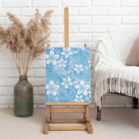 Fiji Tapa Pattern Canvas Wall Art Plumeria Floral LT01 - Polynesian Pride