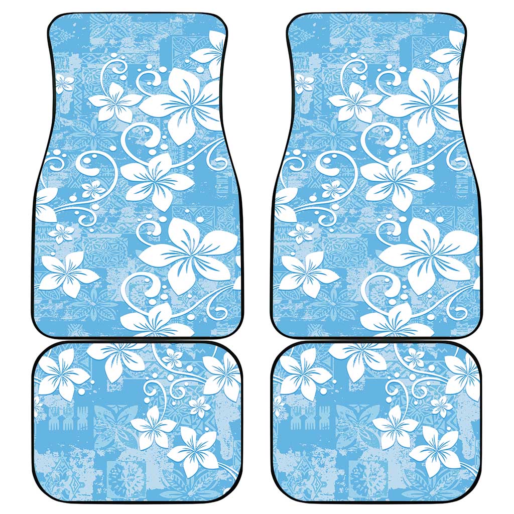Fiji Tapa Pattern Car Mats Plumeria Floral LT01 - Polynesian Pride