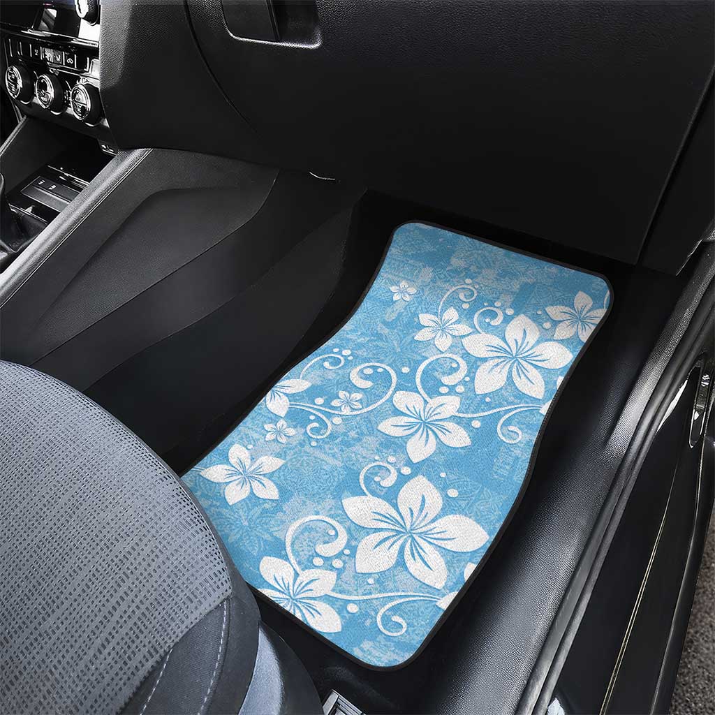 Fiji Tapa Pattern Car Mats Plumeria Floral LT01 - Polynesian Pride