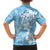 Fiji Tapa Pattern Family Matching Long Sleeve Bodycon Dress and Hawaiian Shirt Plumeria Floral