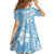 Fiji Tapa Pattern Family Matching Long Sleeve Bodycon Dress and Hawaiian Shirt Plumeria Floral