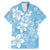 Fiji Tapa Pattern Family Matching Mermaid Dress and Hawaiian Shirt Plumeria Floral