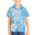 Fiji Tapa Pattern Family Matching Off Shoulder Short Dress and Hawaiian Shirt Plumeria Floral