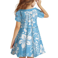Fiji Tapa Pattern Family Matching Short Sleeve Bodycon Dress and Hawaiian Shirt Plumeria Floral