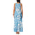 Fiji Tapa Pattern Family Matching Tank Maxi Dress and Hawaiian Shirt Plumeria Floral