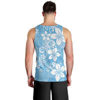 Fiji Tapa Pattern Men Tank Top Plumeria Floral LT01 - Polynesian Pride