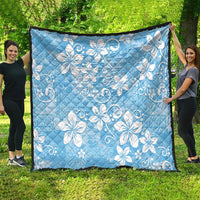 Fiji Tapa Pattern Quilt Plumeria Floral