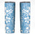 Fiji Tapa Pattern Skinny Tumbler Plumeria Floral