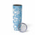 Fiji Tapa Pattern Skinny Tumbler Plumeria Floral